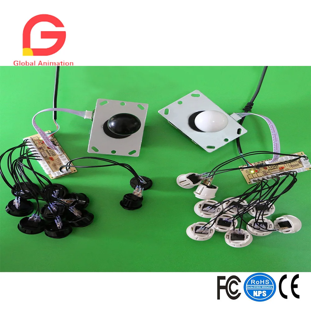 Аркадный джойстик DIY Kit Нулевая задержка Игровой Набор для творчества, usb-датчик для ПК Джойстик Sanwa для аркадных игр+ sunway кнопка для Аркады MAME