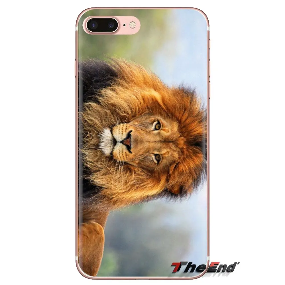 Silicone Phone Case Cover Male Lion Faces Poster For Sony Xperia Z Z1 Z2 Z3 Z5 compact M2 M4 M5 C4 E3 T3 XA Huawei Mate 7 8 Y3II |