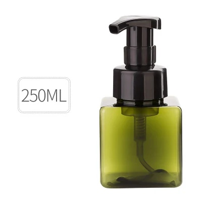 250ml Green Дизайн бутылки с дозатором мыла для ванной комнаты шампунь косметический крем лосьон контейнеры пресс пустые бутылки аксессуары для ванной комнаты - Цвет: 250ml Green
