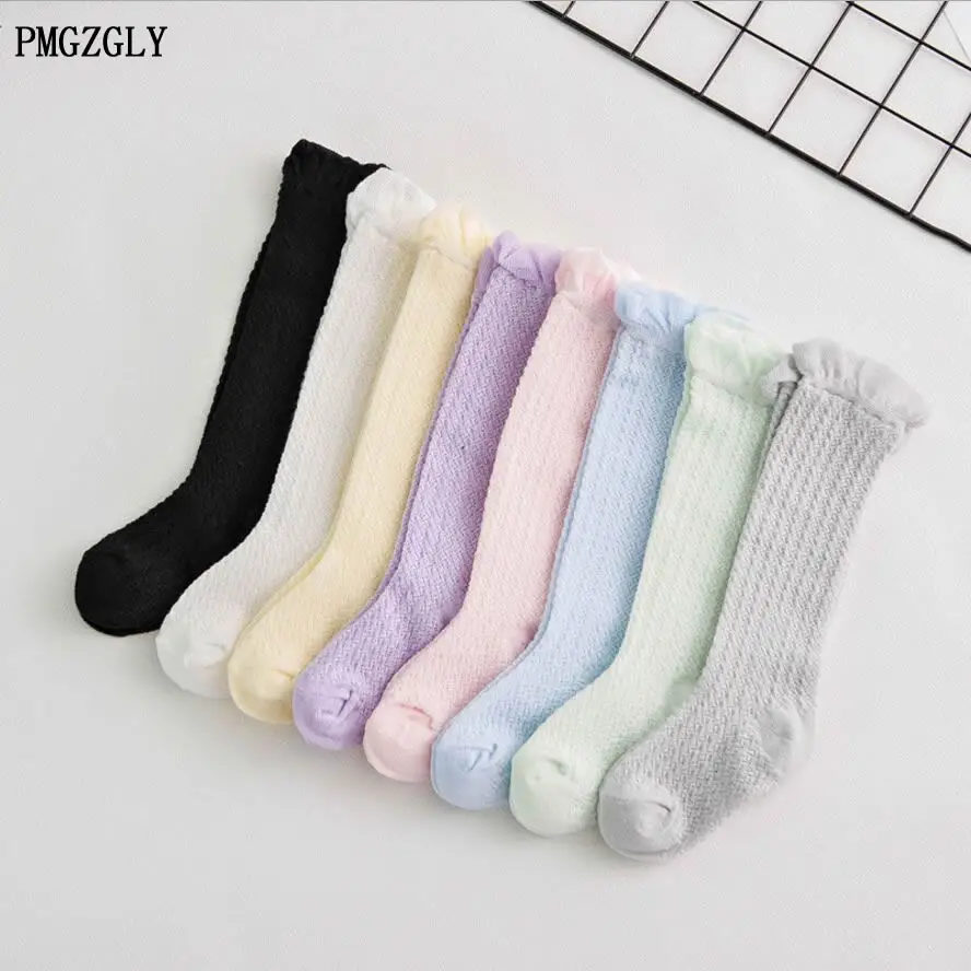 Детские летние хлопковые носки для мальчиков и девочек модные тонкие Мягкие