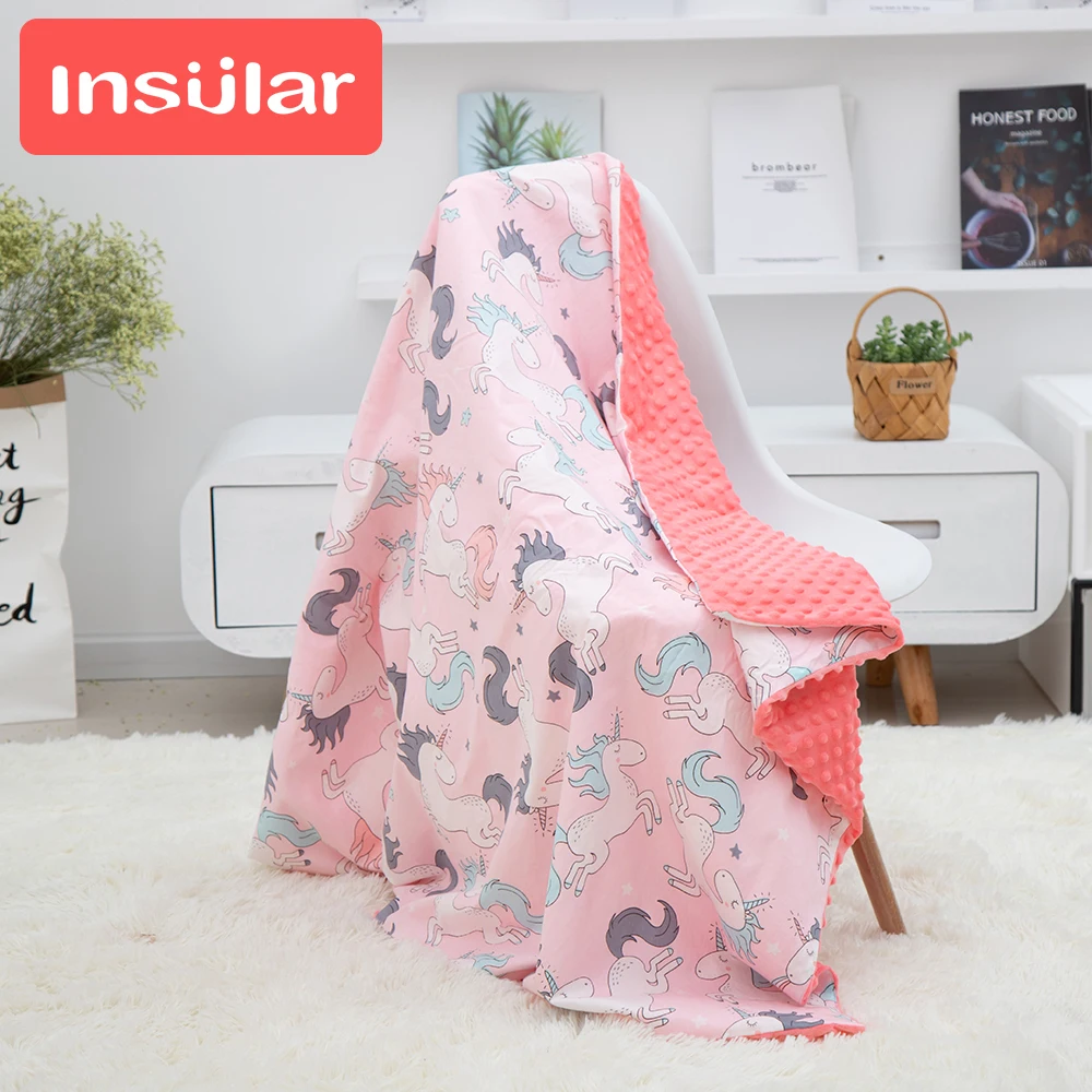 Одеяло для новорожденных 100% хлопок с мультяшным рисунком 158*110 см детское одеяло