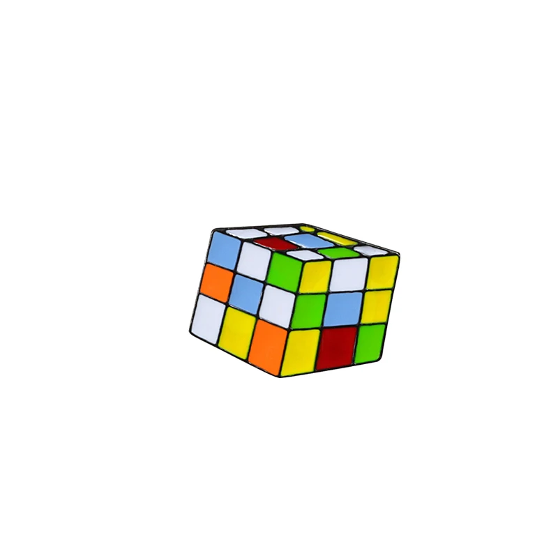Cube Броши для женщин, креативное ювелирное изделие, булавки, мультяшный куб, сексуальные губы, приклад, мода для мальчиков и девочек, джинсовые куртки с отворотом, одежда, сумка, булавка, подарки - Окраска металла: Cube