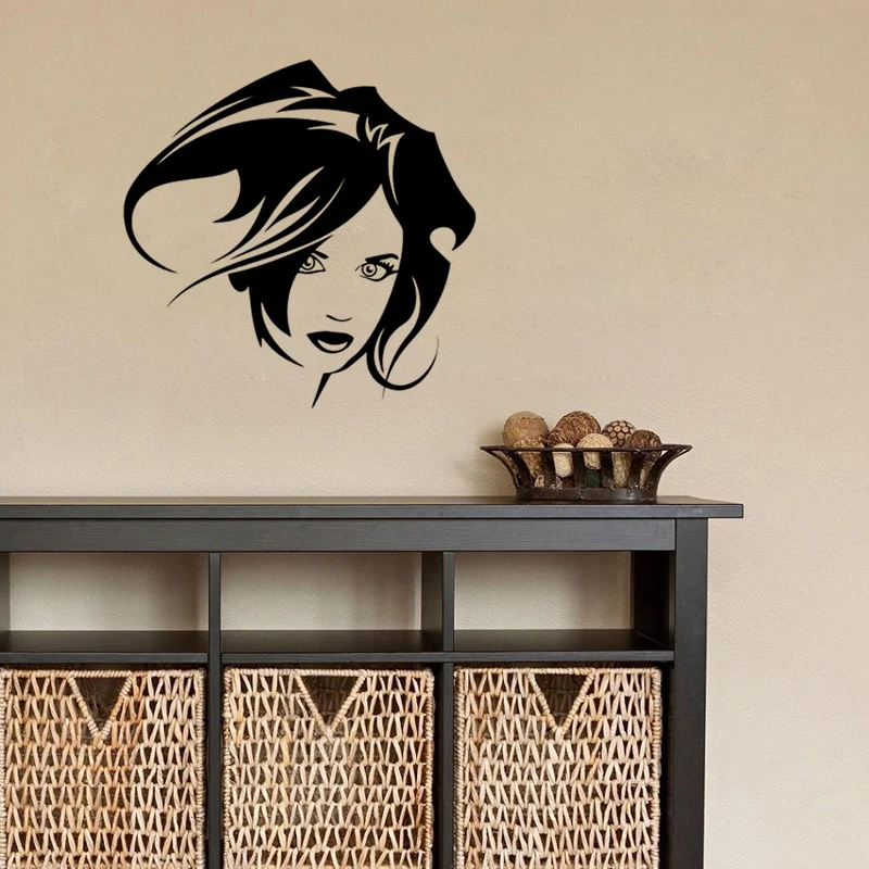 Hair Hairdresser Beauty Salon Barbershop DIY Wallpaper Removable Vinyl Home Decor Art Wall Stickers JG1323 | Дом и сад