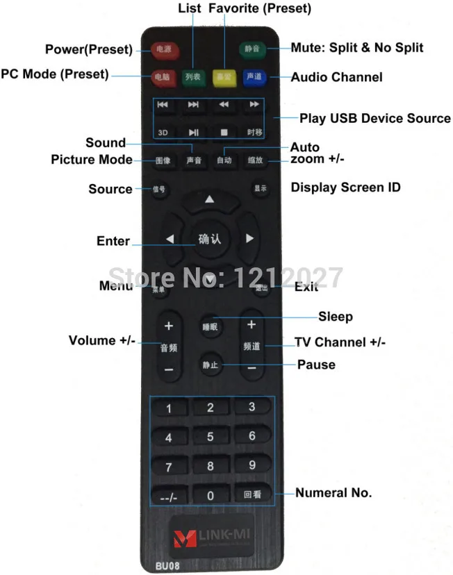LINK-MI TV04V видео настенный контроллер HDMI процессор 2x2 90 градусов вращение вертикальный экран VGA AV USB шить четыре изображения