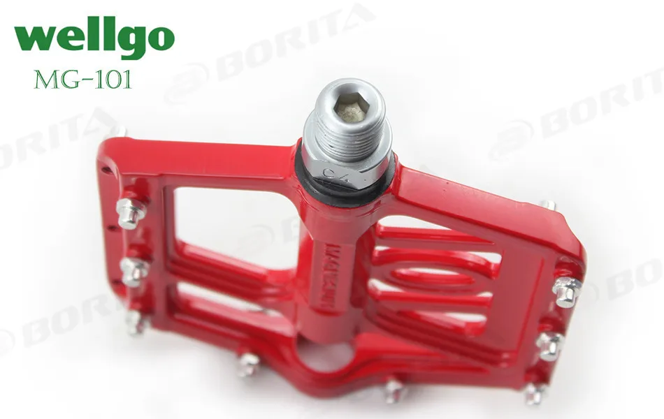 Wellgo MG-101 педаль MTB Горный Maganesium Сверхлегкий Противоскользящий герметичный подшипник велосипедные педали, велосипедные аксессуары многоцветные