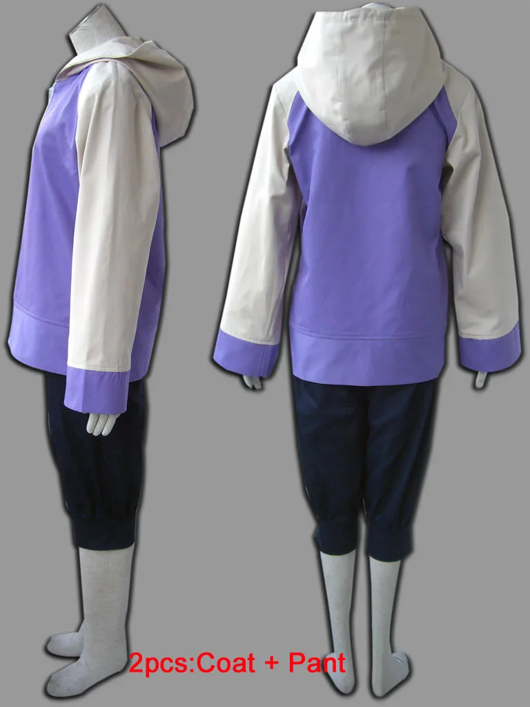 Coat Add Pant Аниме Наруто Косплей Shippuuden Hinata Hyuga 2-го поколения полный комбо набор Косплей Костюм Спортивная одежда Наруто толстовки кофты - Цвет: Coat Add Pant