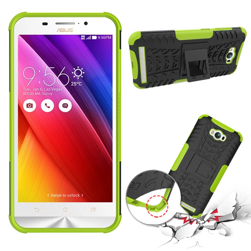 BrankBass 5.5inch For Asus Zenfone Max ZC550KL Case Heavy Rugged Armor Shockproof Kick Stand Cover for | Мобильные телефоны и