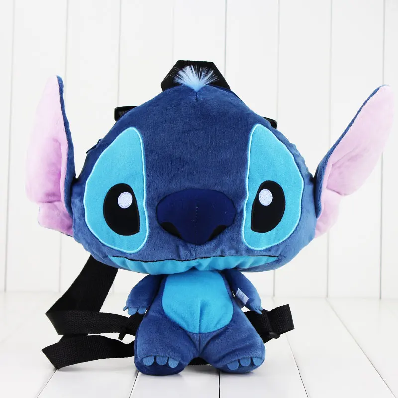 

30cm Lilo And Stitch Plush Backpack School Animal Shaped Cute Messenger Bag Shoulder Coin Purse Plush Toys Doll For Kids