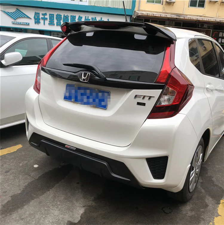Для Honda fit Jazz обвес спойлер- для fit Jazz ABS задний спойлер передний бампер диффузор защитные бамперы