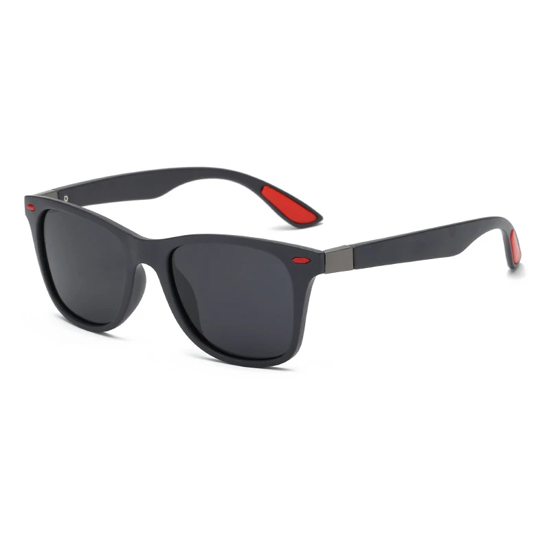 C02 Gray Black TOYEARN классические квадратные поляризованные солнцезащитные очки для мужчин и женщин, брендовые дизайнерские винтажные очки для вождения, заклепка зеркало, мужские солнцезащитные очки UV400 - Цвет линз: C02 Gray Black