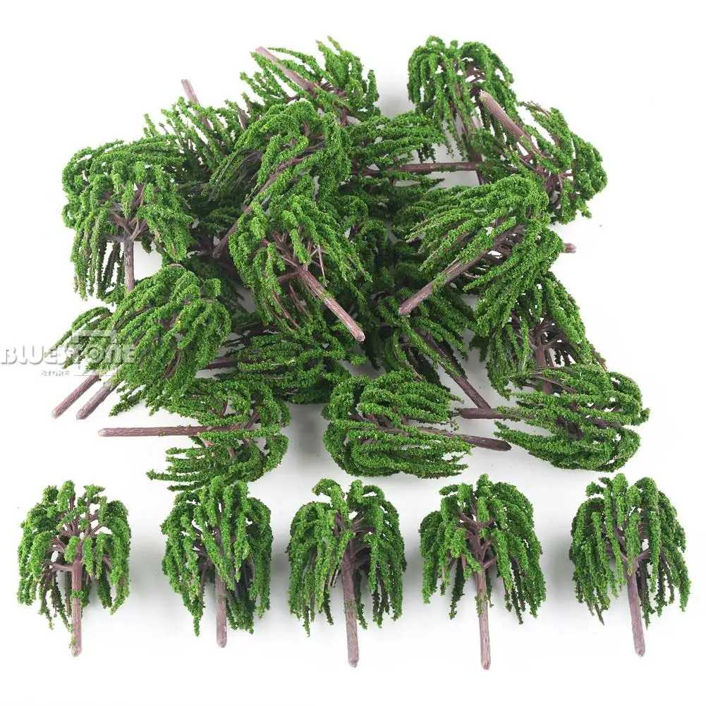 25 моделей ивовых деревьев рельсов сада парка реки дороги пейзаж 1:100 Новинка|model