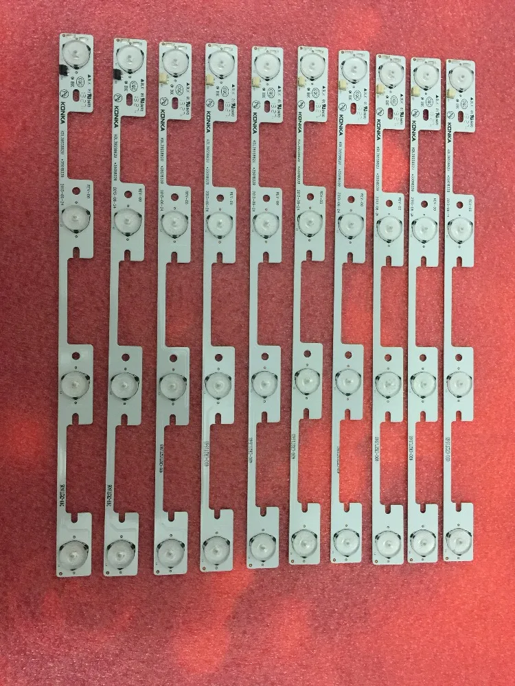 

Светодиодная подсветка для KONKA KDL39SS662U 35018339 KDL40SS662U 35019864 общего назначения, 327 мм, 4 светодиода (1 светодиод 6 в), 50 шт.