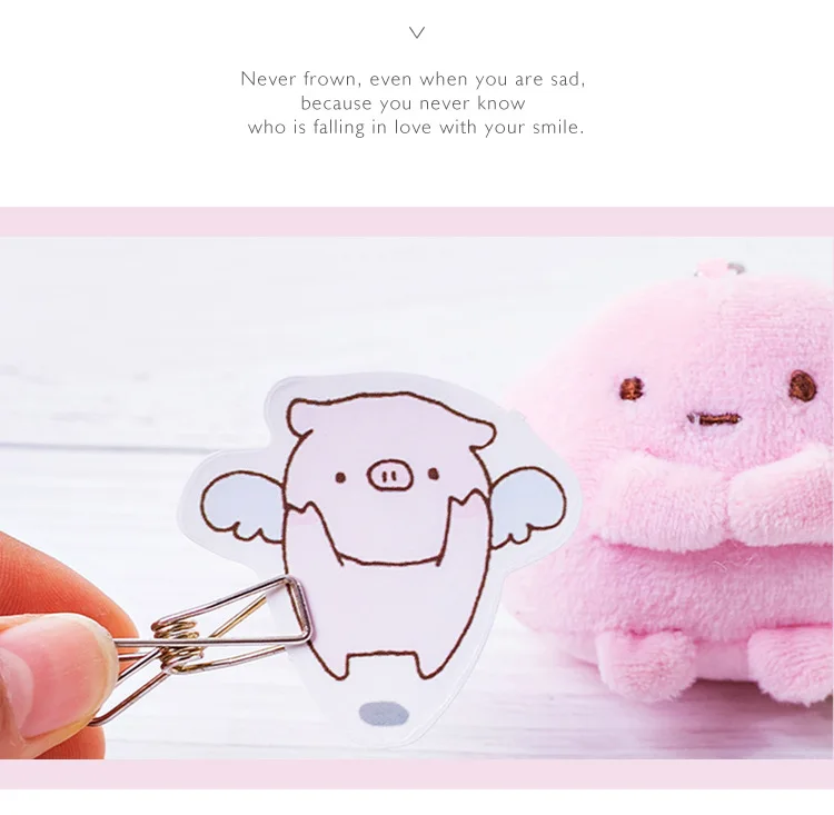 45 шт./лот свинья девушка Стикеры украшения DIY Скрапбукинг наклейки Kawaii Справочник отмечает декоративные Стикеры s