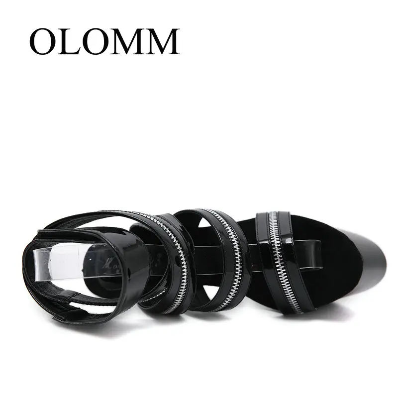 Женские туфли OLOMM на очень высоком каблуке 16 см сексуальные вечерние летние