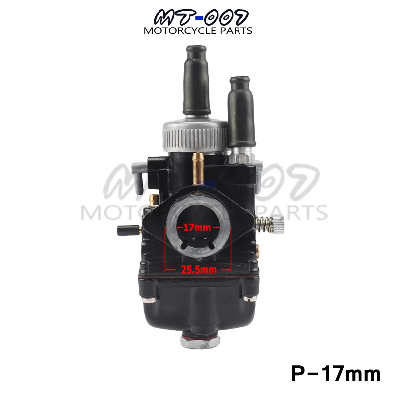 Черный гоночный мотоцикл Карбюратор Carb 17 мм 19 мм 21 мм Dellorto реплика для PHBG Yamaha KTM Puch Zuma BWS100 - Цвет: 17mm