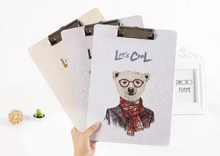 Coloffice 1 шт А4 крутые Животные Печатные буфер обмена как блокнот для письма для школы офиса канцелярские принадлежности, скрепки для документов