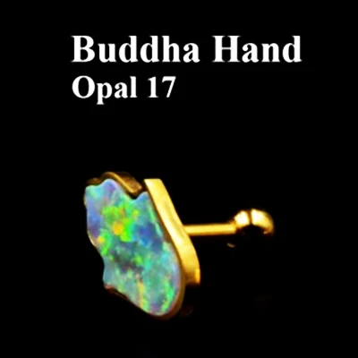 Hand Opal17 1 шт. хирургический стальной опал хрящевой Пирсинг Штанга опал ушной хрящ Хеликс шпильки ювелирные кольца для пирсинга - Окраска металла: Hand Opal17
