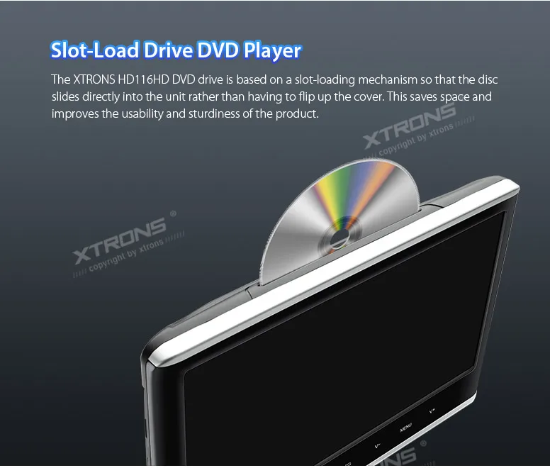 XTRONS 2 монитора 11 6 дюйма IPS экран 1080P видео подголовник установленный DVD плеер HDMI