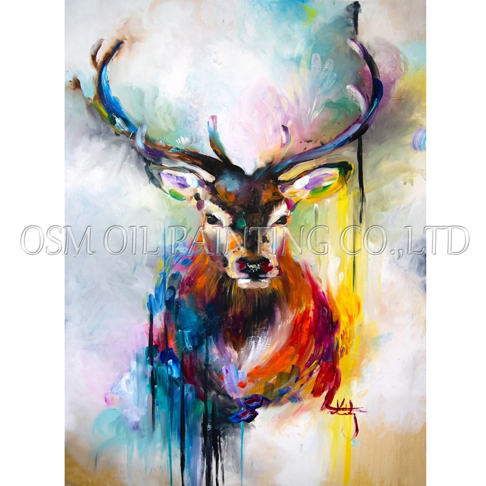 Навыки художника ручная роспись высокое качество виды животных масляная