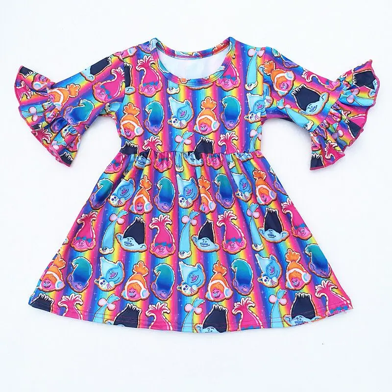 Женское вечернее платье детская эксклюзивная одежда для девочек с принтом кукол