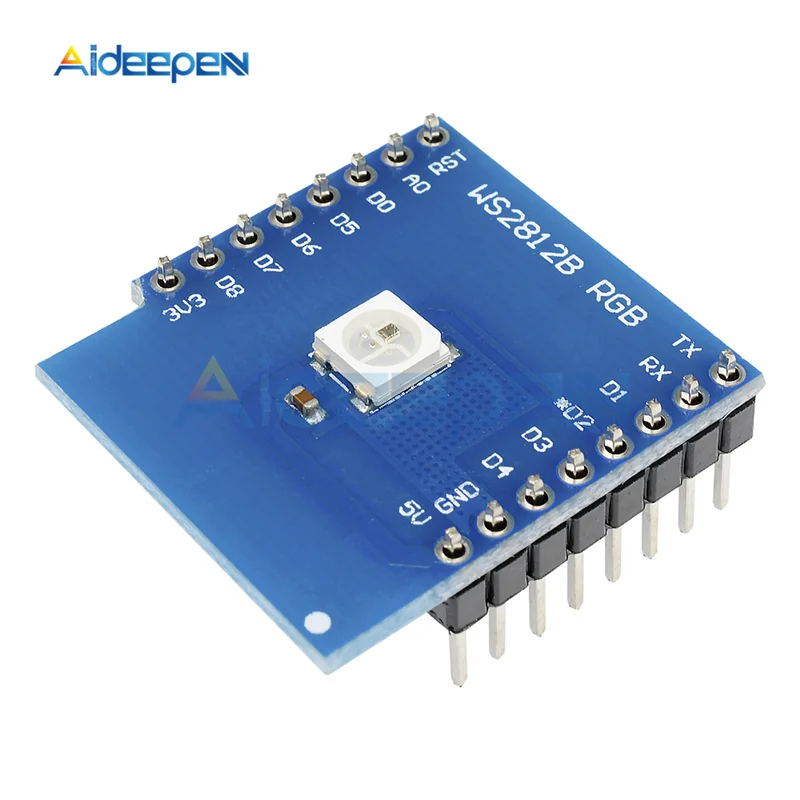 WS2812B полноцветная RGB плата для WeMos D1 Мини модуль с контактами ESP8266 DIY электронная