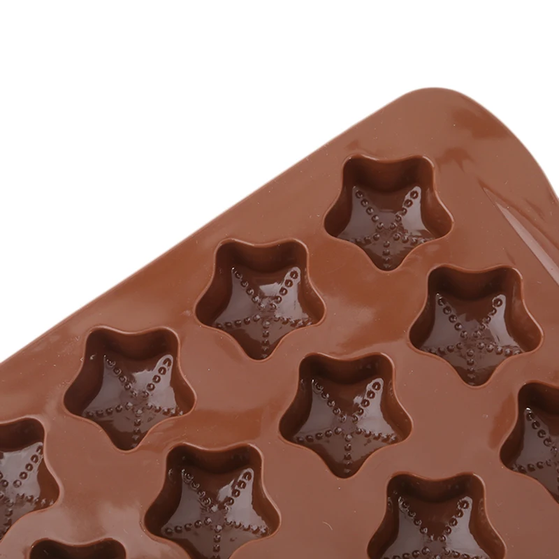 15 отверстий силиконовая форма Звезда Форма шоколада желе Шоколадное Мыло DIY
