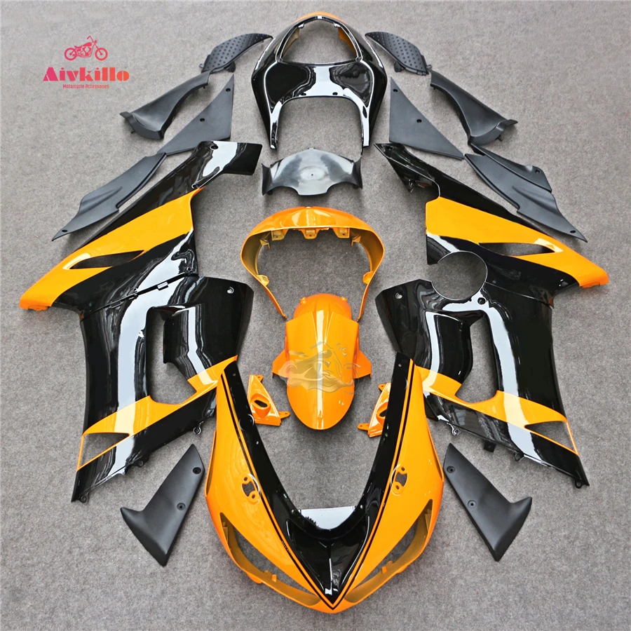 Новый ABS Инжекционный обтекатель кузова набор для Kawasaki Ninja ZX6R 2005-2006 ZX636 ZX-6R |