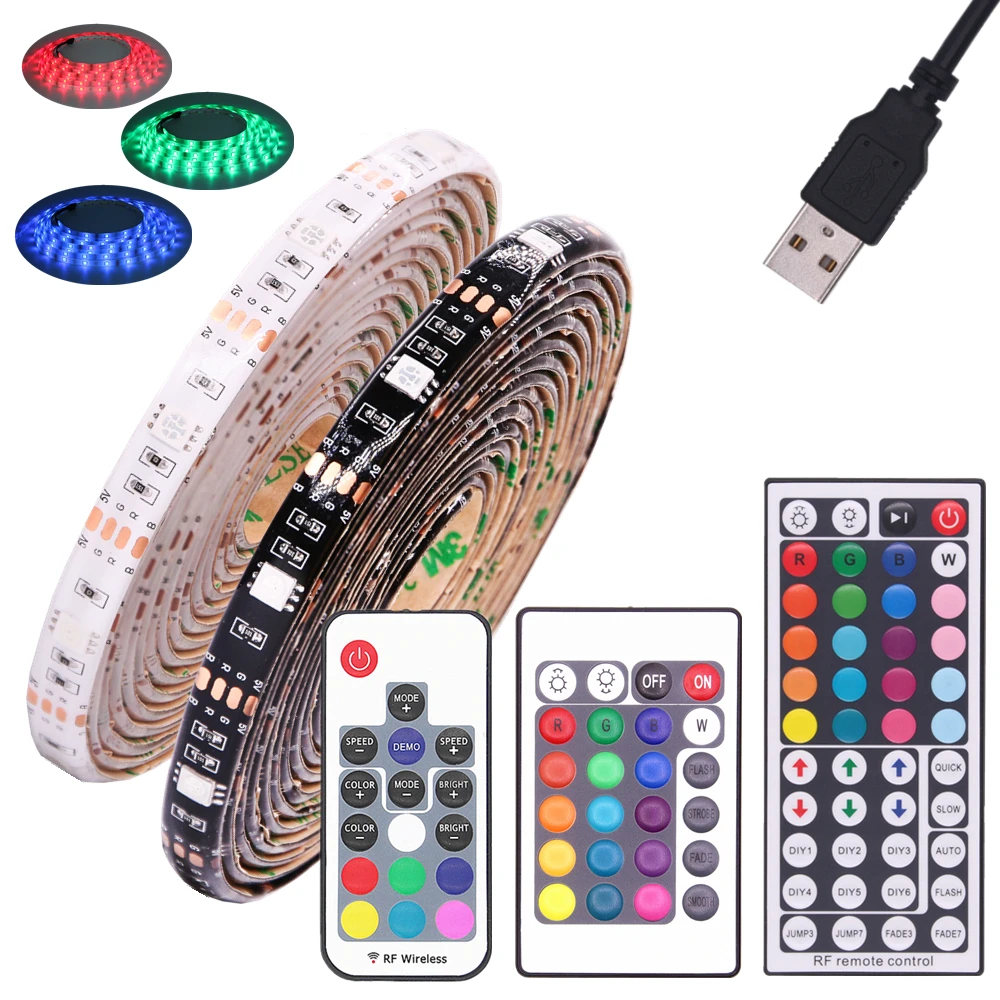 Подсветка для телевизора RGB Светодиодная лента 5050 водонепроницаемый DC 5V USB