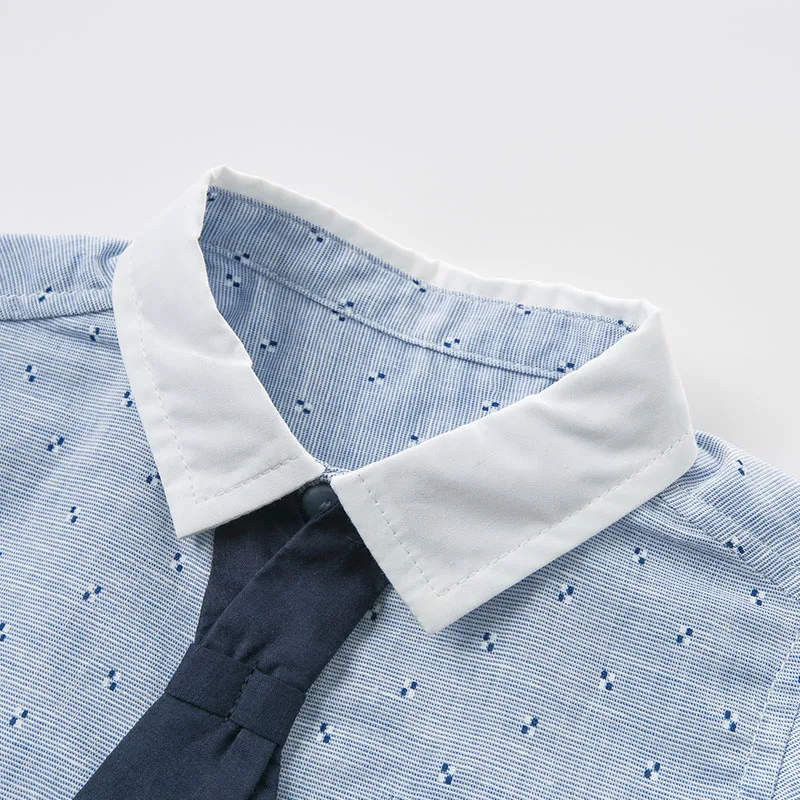 DB10194 dave bella/Летняя одежда для маленьких мальчиков комплекты одежды детей высокое