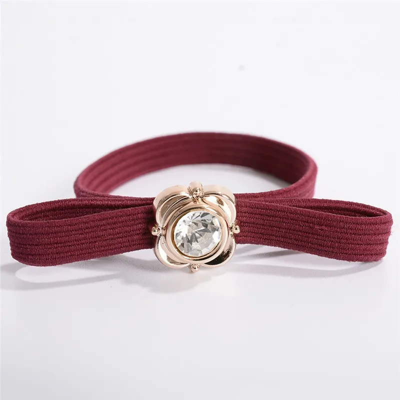 Корейский стиль Женские аксессуары для волос большая Стразы резинка эластичная