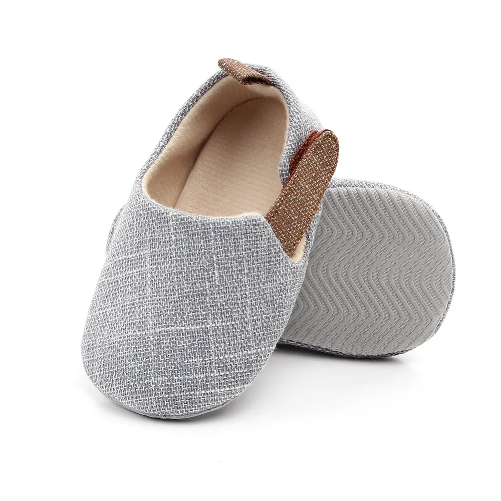 Summer Baby Shoes Walking Shoes Male and Female Treasure Soft-soled Antiskid Shoes 0-3 Years Baby Boy Boots Shoes Black Canvas
