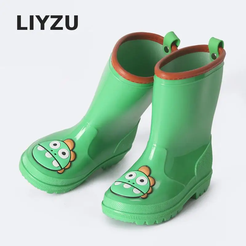 Новый дизайн Детские резиновые сапоги с рисунками из мультфильмов для маленьких