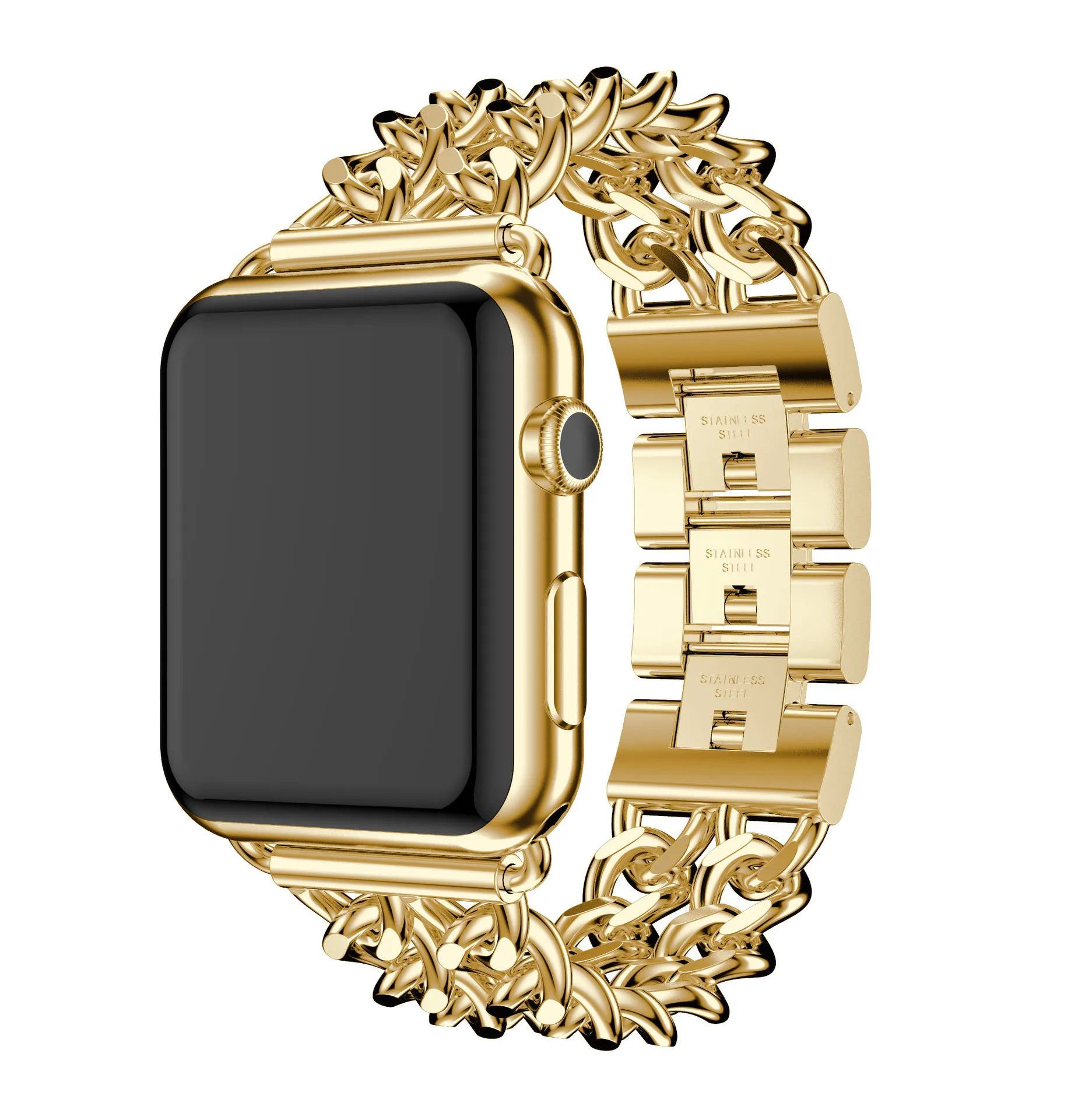 Нержавеющая сталь ремешок для наручных часов Apple Watch Iwatch 4/3/2/1 браслет ремешок 42 мм/38 мм/40 мм/44 мм часы твист пояса петли