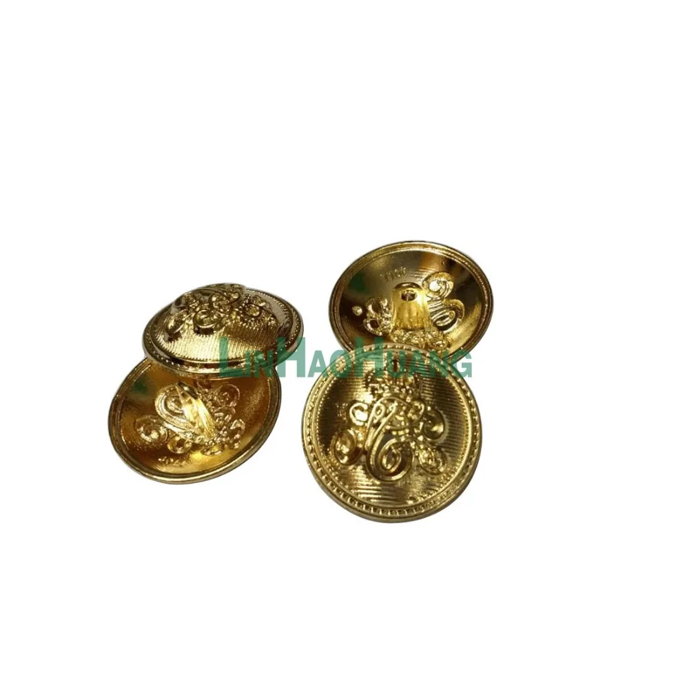 

11000pcs Gold Metal Buttons Clasp Factory Direct Wholesale Models Hot Models Metal Buttons 25MM Sewing Supplies