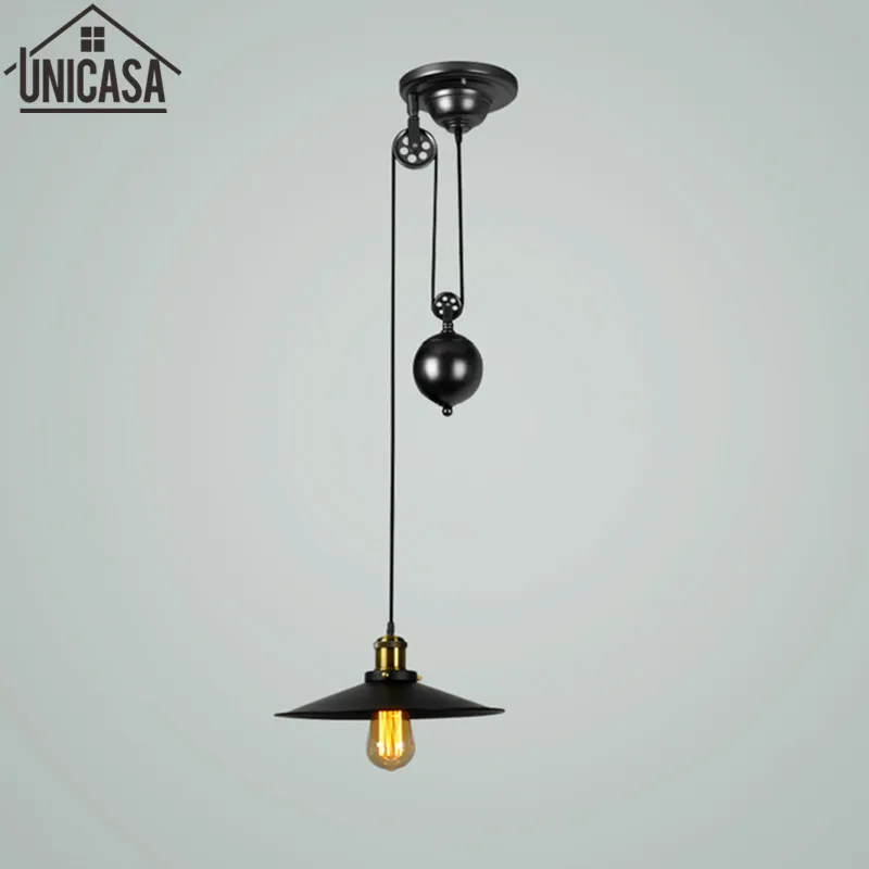 Потолочные светильники винтажная люстра железный ролик бар лампа для украшения