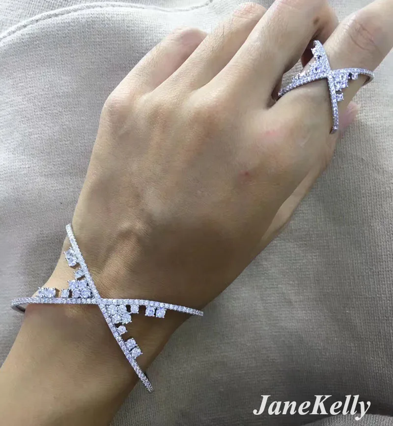 Дизайнерские аксессуары Janekelly модные уникальные наборы браслетов и колец с