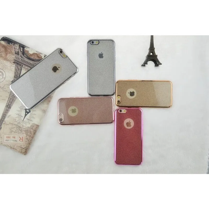 OUJINUO покрытие флэш-порошок чехол для телефона iPhone 7 8 6 6s Plus 5 5S SE Ультратонкий ПК +