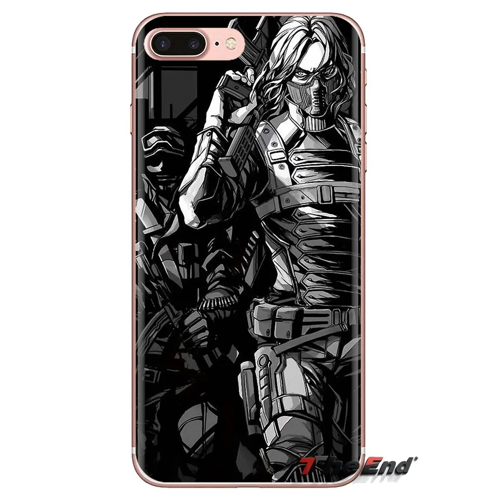 Зимний Солдат Капитан Америка мягкий прозрачный чехол для iPod Touch Apple iPhone 4 4S 5 5S SE 5C 6