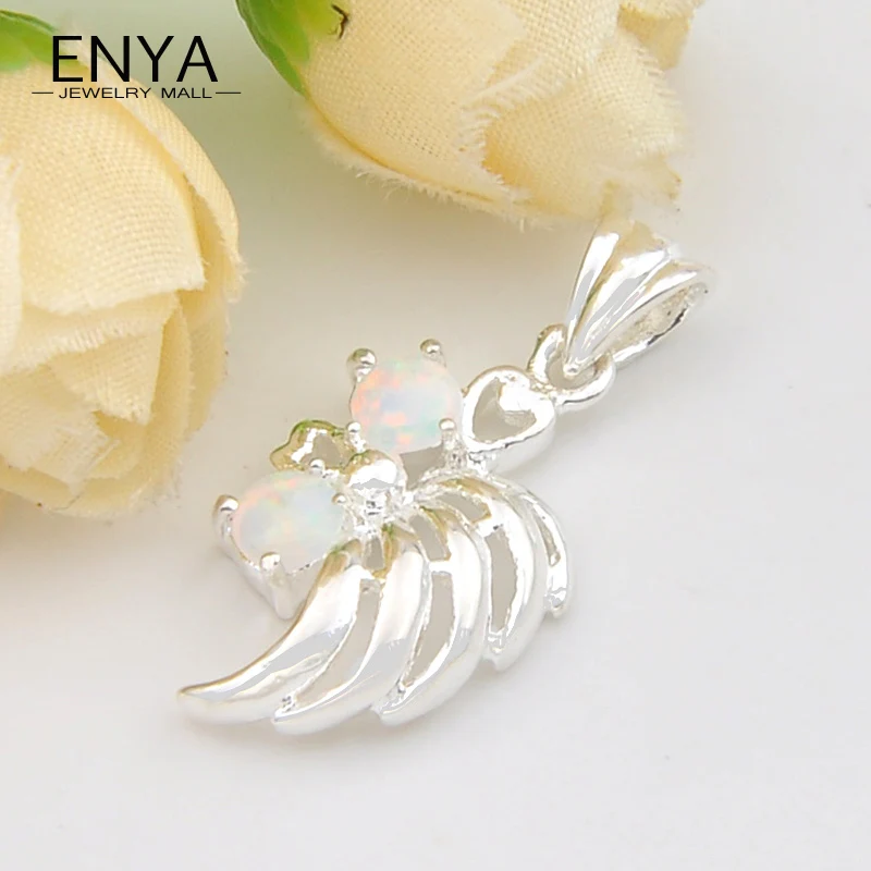 Enya Рождественский подарок Белый огненный опал камни кулон для Для женщин 100%