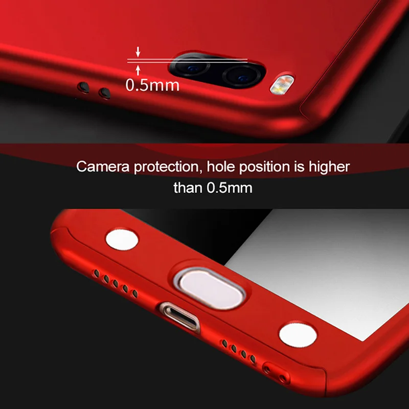 Роскошный 360 полная защита тонкий матовый Прочный жесткий чехол для Xiaomi Mi 6 A1 A2 с