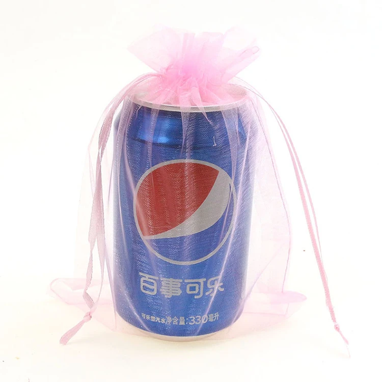15x20 см Розовые ювелирные сумки из органзы на заказ изделия Bolsitas De Regalo Para Boda