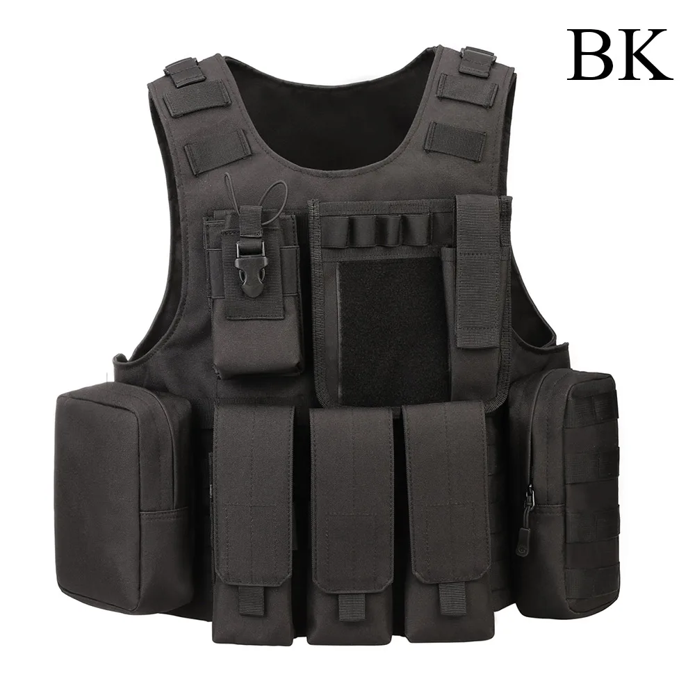 BK Sinairsoft профессиональных продаж USMC Airsoft тактический Военное Дело Молл штурма плиты Перевозчик жилет тактический жилет 10 Цвета - Цвет: BK