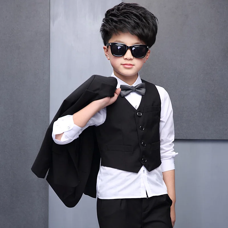 Костюм для мальчиков детское черное платье официальное костюм в английском