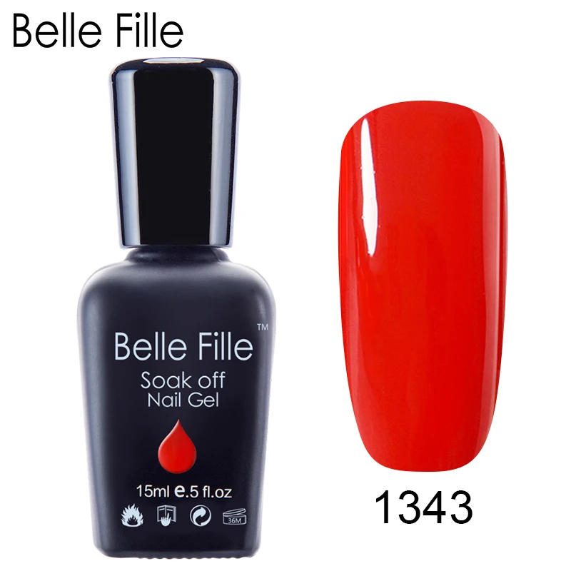 Belle Fille гель лак для ногтей винно красный растворимый нужен светодиодный Гель