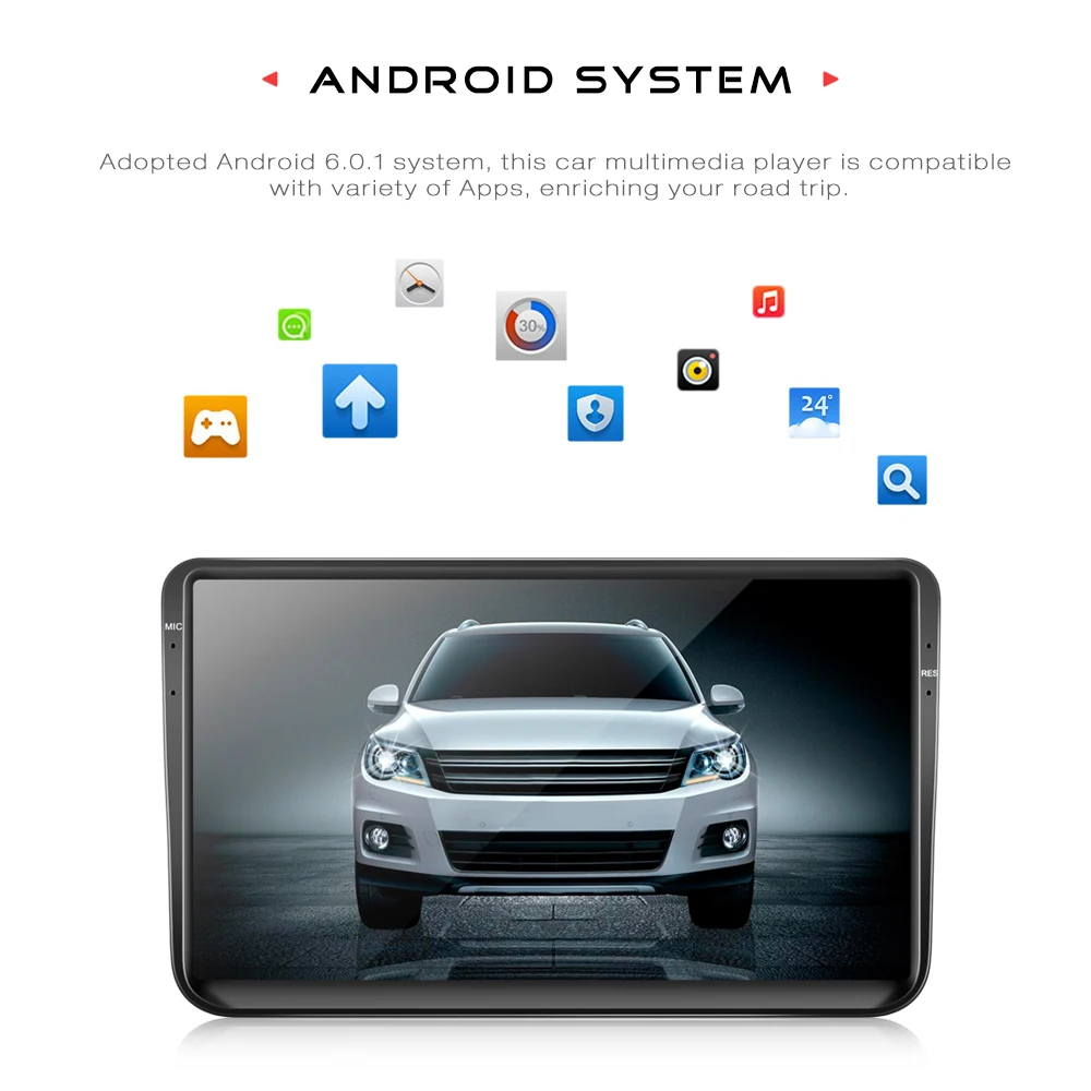 9001 Android gps WiFi Автомобильный мультимедийный плеер для VW Bluetooth зеркальная ссылка 2 Din