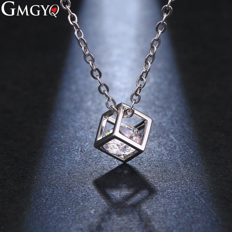 

GMGYQ Fashion Personality Trend Hollow Magic Square Zircon Necklace Gift For Women Factory Direct Wholesale