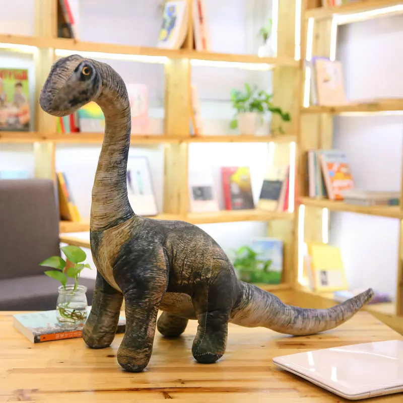 Фото Динозавр мир Юрского периода, плюшевые игрушки, имитация плюша, T-rex/Seismosaurus/Stegosaurus/Spinosaurus, детские игрушки, кукла-животное №3