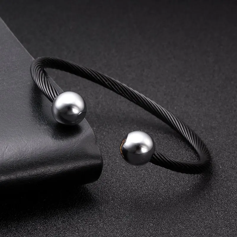 Браслеты манжеты мужские/женские из нержавеющей стали Классические мягкие