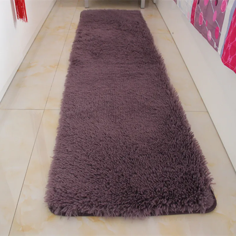 Gray Purple Разные размеры, коврик для ванной комнаты, коврик для дивана, кровати, нескользящий плюшевый коврик для ванной комнаты, напольный коврик, 1 шт., коврик для ванной, tappeto bagno - Цвет: Gray Purple