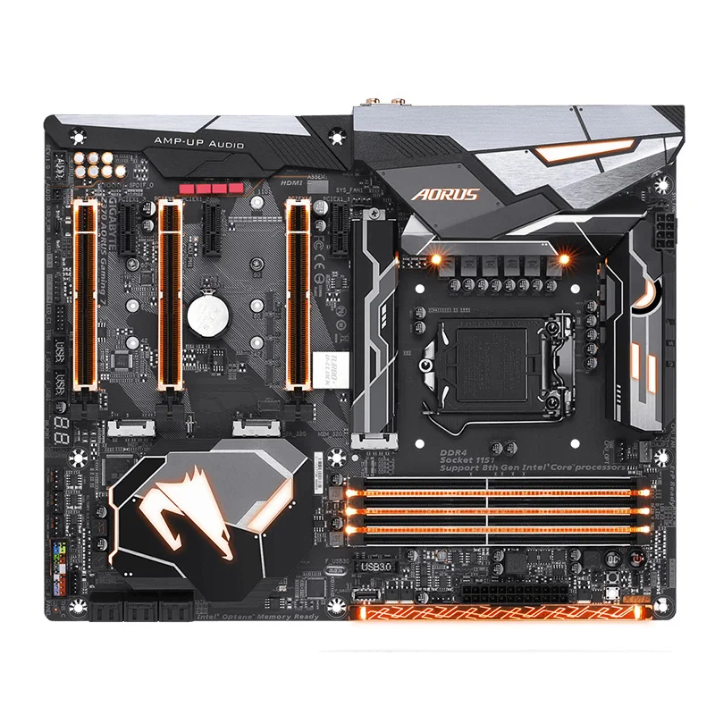 Для Gigabyte игровой 7 Z370 AORUS LGA1151 DDR4 SATA3 USB3.0 поддержка i3 8100 i5 8500 I7 8700K|Материнские платы|